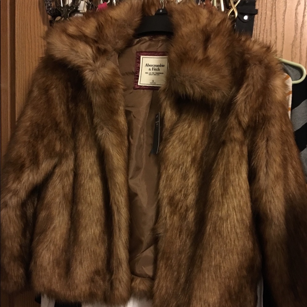 Abercrombie & Fitch Faux Fur Jacket